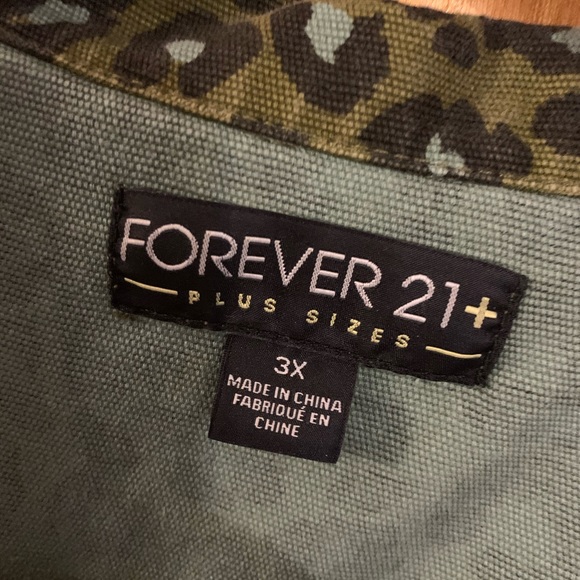 Forever 21 BUT good fabric! Military jacket 3X - Picture 4 of 4